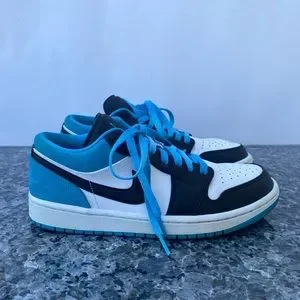 Nike Air Jordan 1 Low SE Laser Blue Blue White CK3022-004 Mens Size 8.5 Nike Air Jordan 1 Low SE Laser Blue Blue White CK3022-004  main image 4